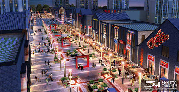 城市商業(yè)廣場(chǎng)效果圖3